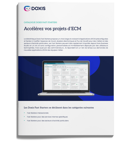 Catalogue Doxis Fast Starters - Accélérez vos projets d’ECM