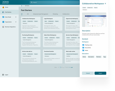 Sélectionnez un modèle dans la vaste bibliothèque des modèles Fast Starters