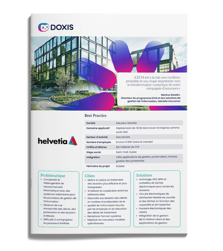 Helvetia : Transformation numérique avec l’ECM