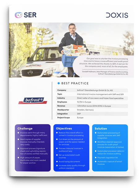 bofrost*: Zautomatyzowane przetwarzanie faktur przychodzących z ECM i systemem SAP