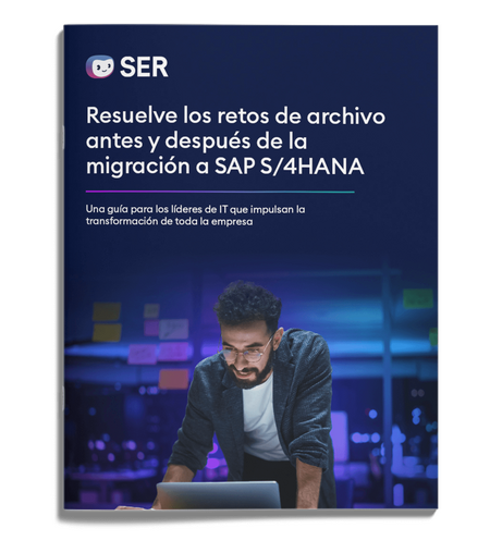 Resuelve los desafíos de archivado antes y después de la migración a SAP S/4HANA: Una guía para líderes de IT que impulsan la transformación a nivel empresarial