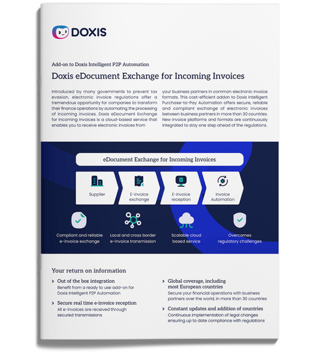 Doxis eDocument Exchange for Incoming Invoices